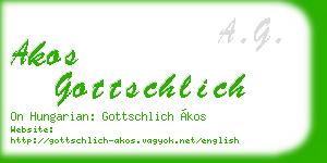 akos gottschlich business card